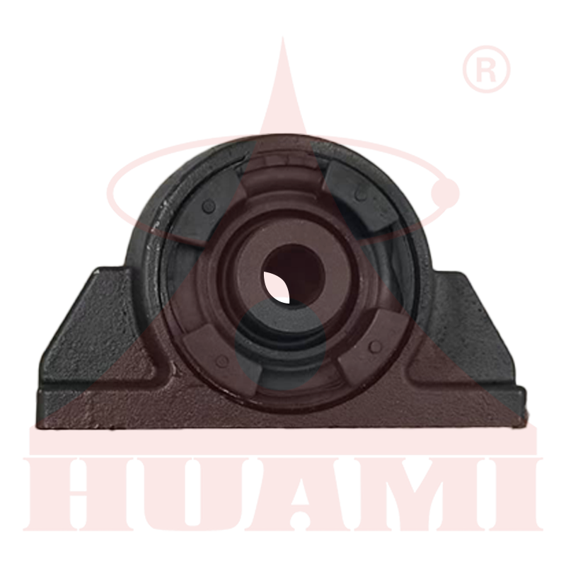 Cab mount bracket metal housing with bonded rubber isolator