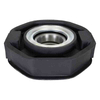 close-up of vulcanized natural rubber cushion on driveshaft support bearing